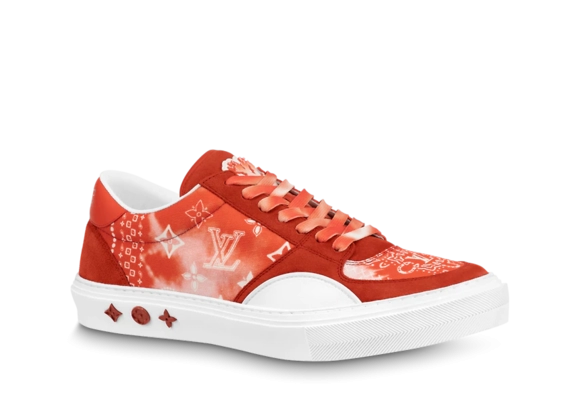 Buy the LV Ollie Sneaker Orange for Men's - On Sale Now!