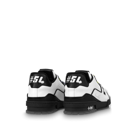Men's LV Trainer Sneaker Black / White - Get It On Sale!