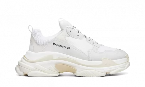 Women's Balenciaga Triple S Trainers - White - Shop Discounts Now!