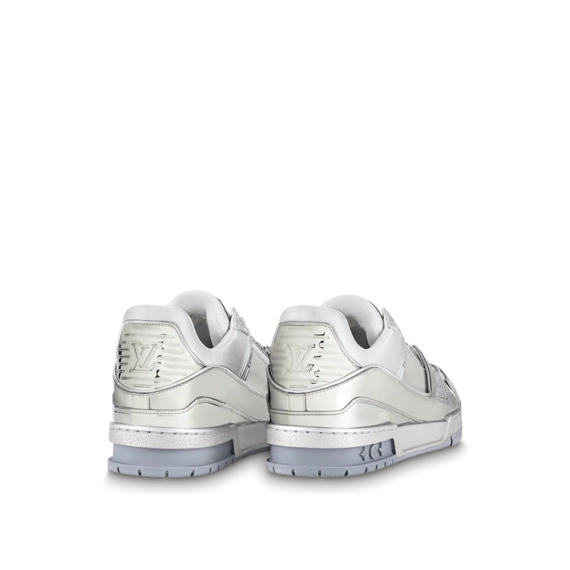 Sale on Men's LV Trainer Sneaker Silver - Get it Now!