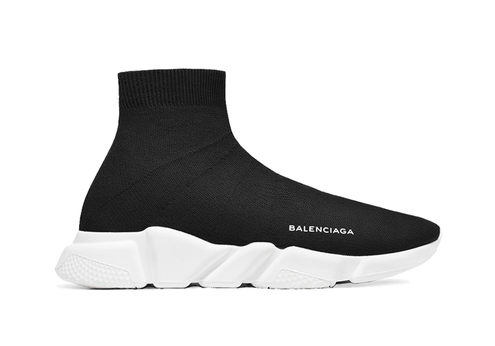  Balenciaga  Speed  Trainers Mid Black White for sale