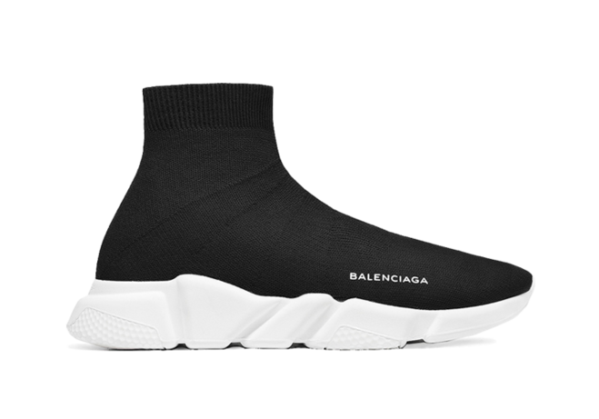 Buy Men's BALENCIAGA SPEED RUNNER MID BLACK/WHITE Sneakers at Sale