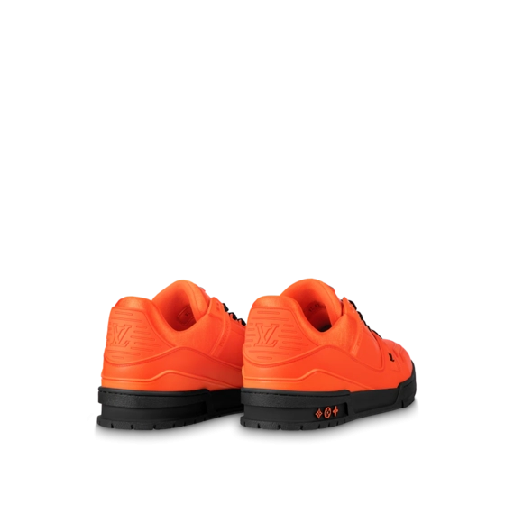 Save on Men's Louis Vuitton Trainer Sneaker - Orange Calf Leather