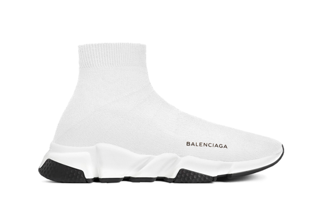 Shop BALENCIAGA SPEED RUNNER MID WHITE/BLACK for Men's - On Sale Now!