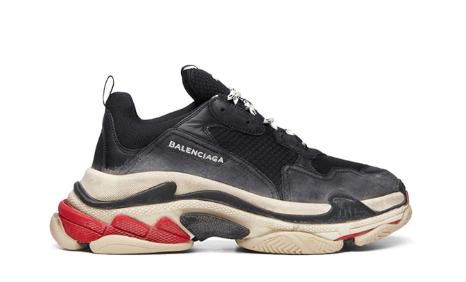 best quality  Balenciaga Triple S  Black / Red for 285 USD