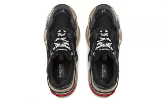 Balenciaga Triple S - Get the Latest Men's Trainers in Black/Red